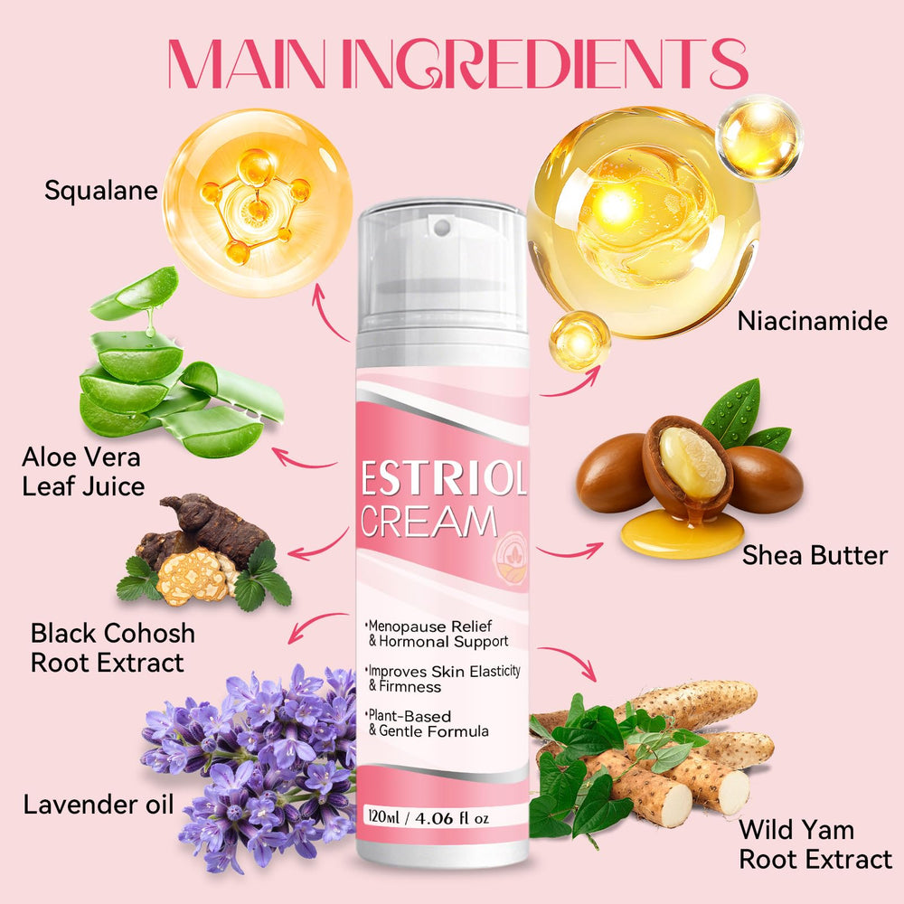 Bellisinno wild yam and aloe ingredients display showing botanical hydration benefit