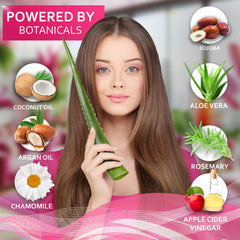 BELLISSO application on hair in shower demonstrating easy in-home use