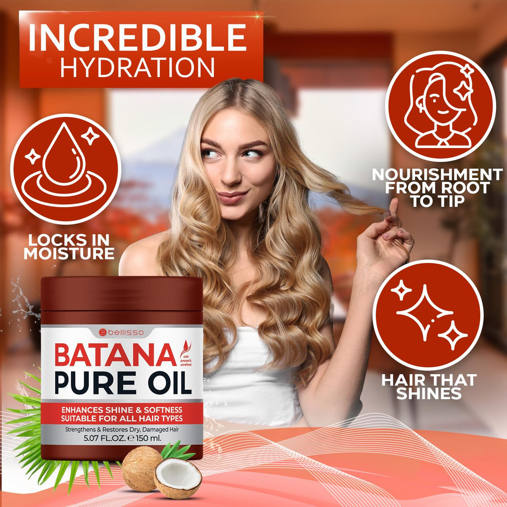 BELLISSO batana oil before-and-after ends showing repaired split end benefit