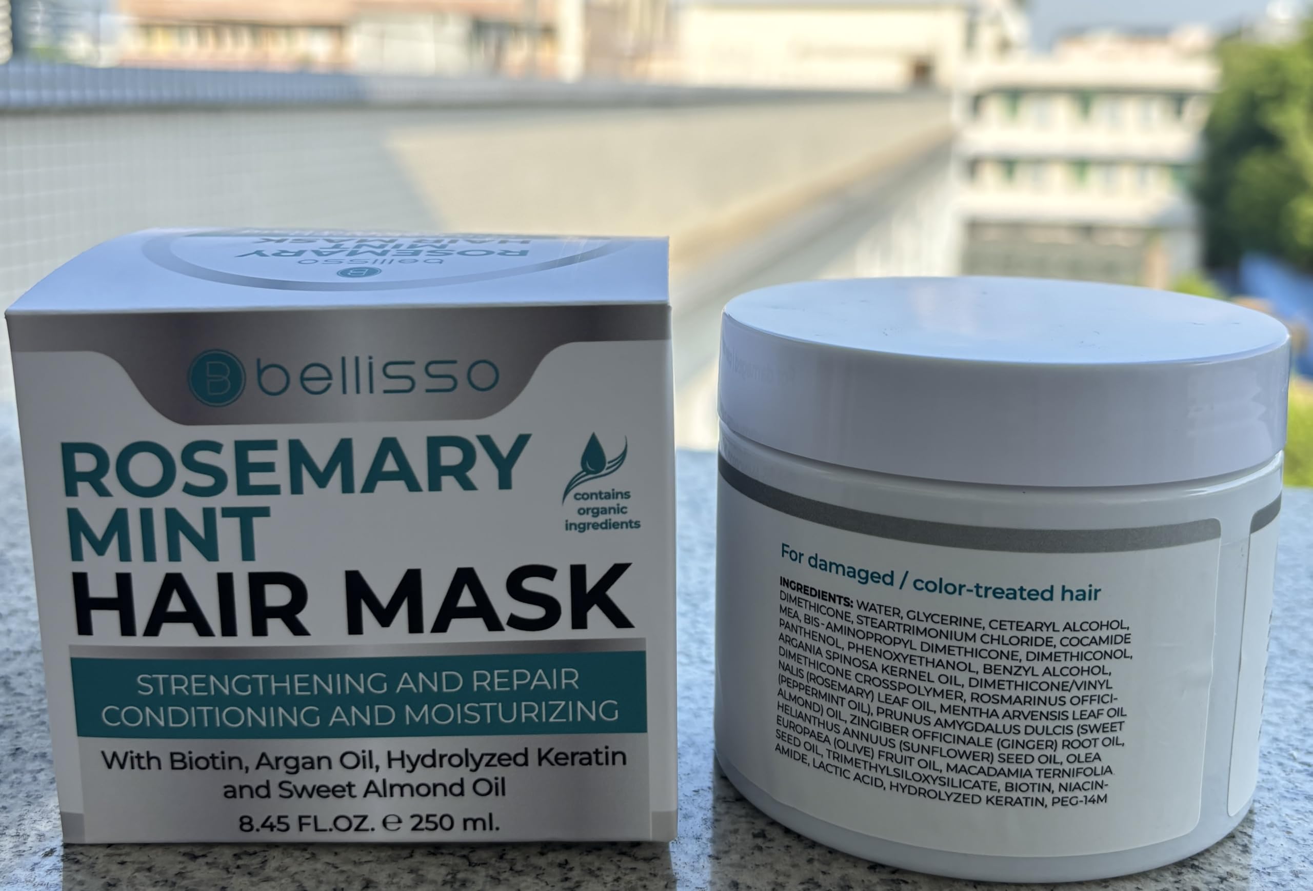 BELLISSO in-shower rinse scene showing simple at-home salon routine