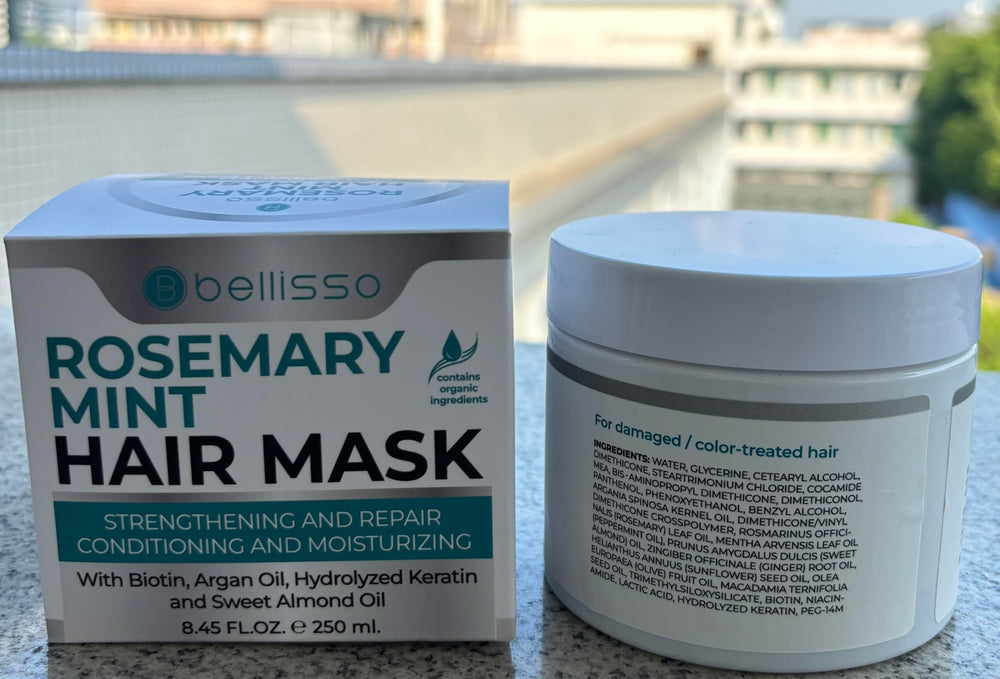 BELLISSO in-shower rinse scene showing simple at-home salon routine