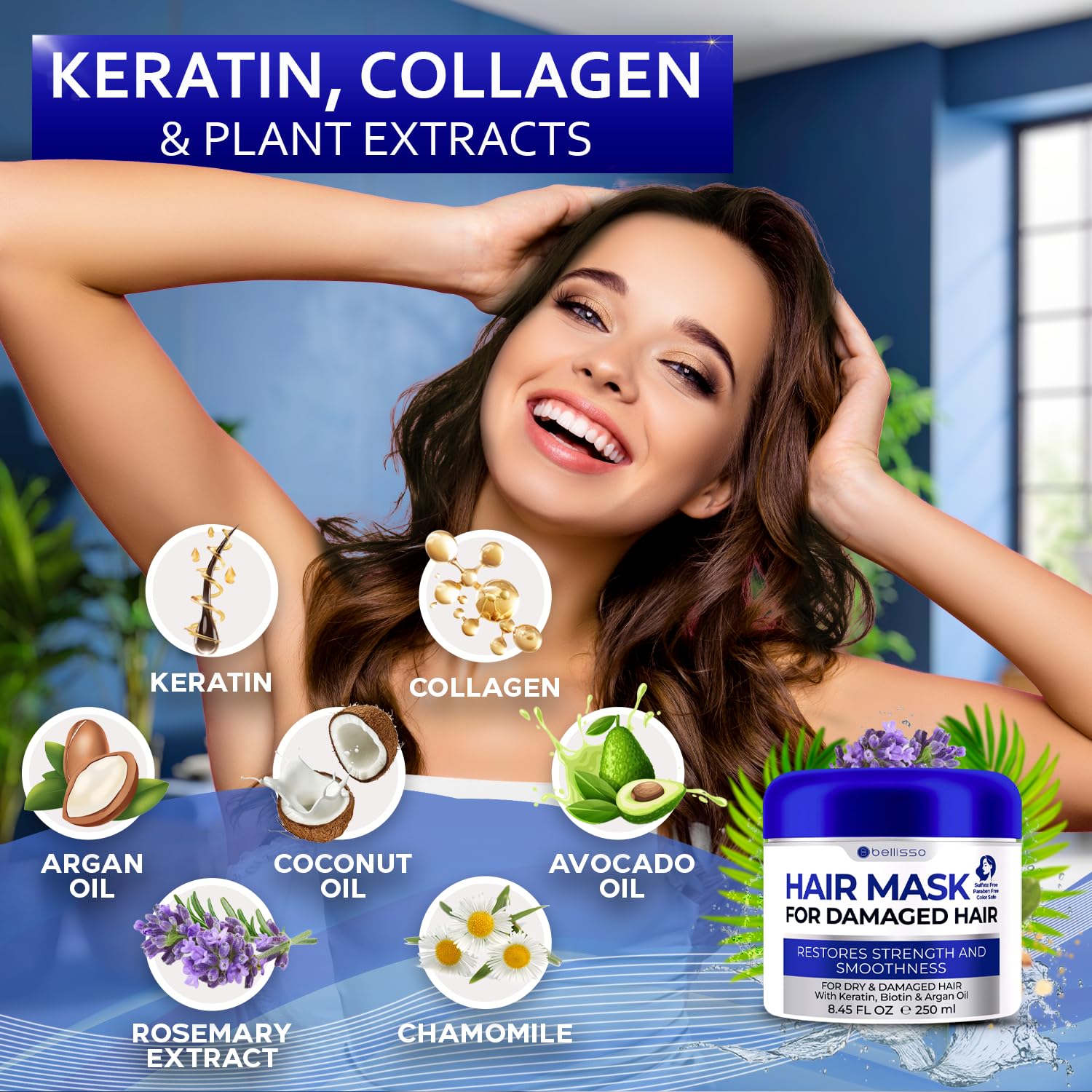 BELLISSO keratin and biotin ingredients spotlight supporting strand strength