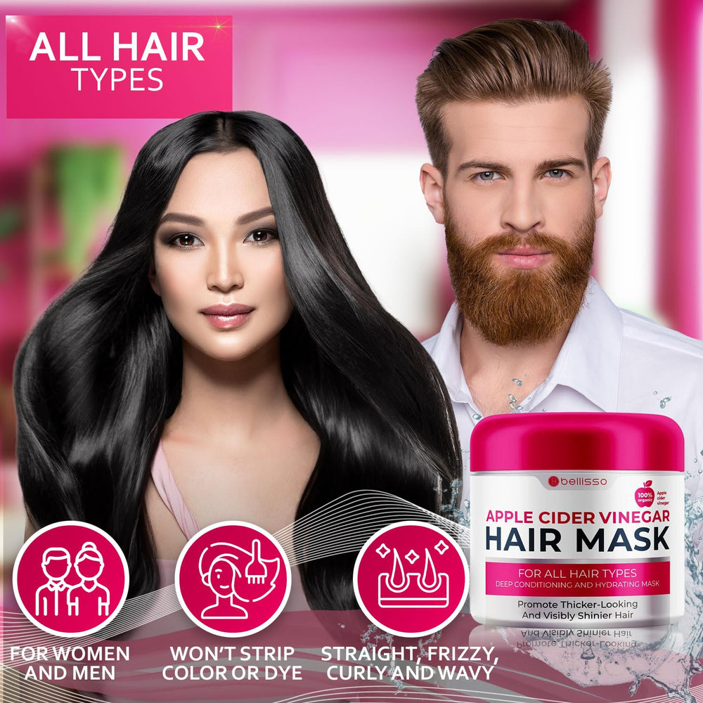 BELLISSO label ingredients focus highlighting keratin, collagen and ACV