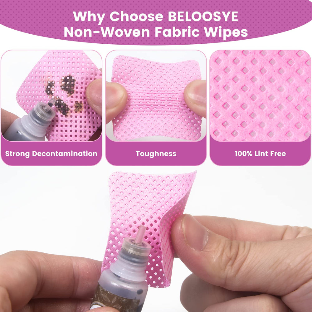 BELOOSYE container beside coin for scale showing travel-friendly size