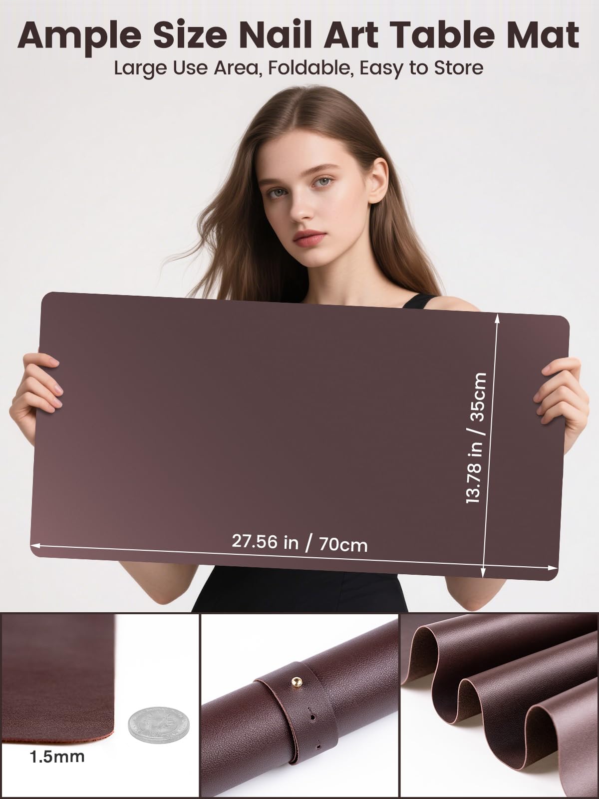 Beloving mat with nail polish and tools organized for efficient workflow