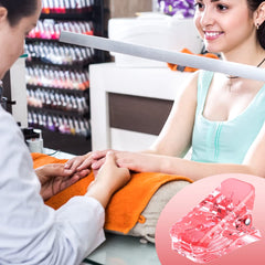 Beloving salon lifestyle shot with clips used for professional manicure