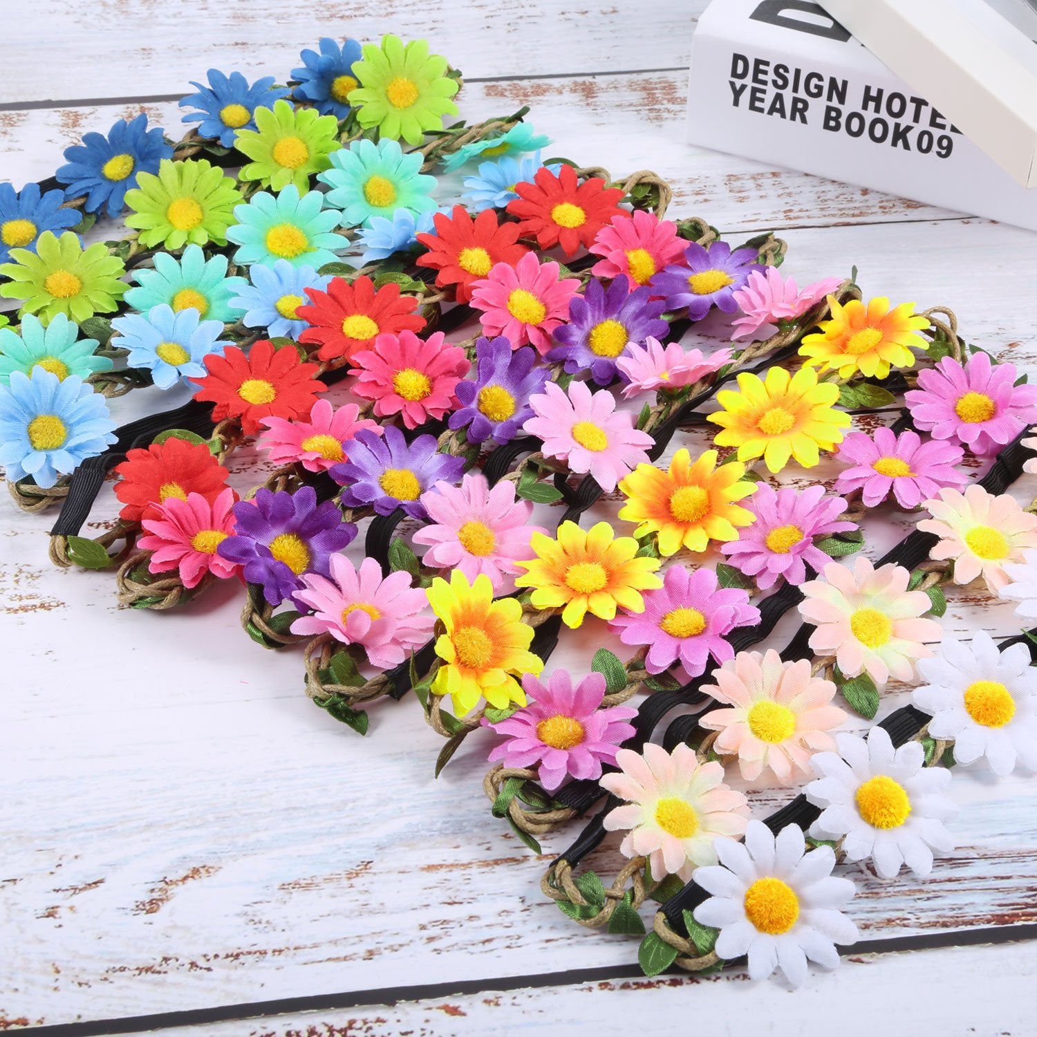 Bememo cloth daisy close-up showing stitched petals and realistic texture benefits