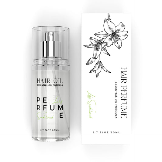 benatu front packaging showing Lily Sandalwood bottle and benefits