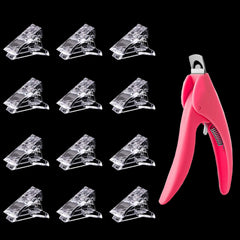 Benbeno front view of 12 clips and trimmer showing compact kit benefit