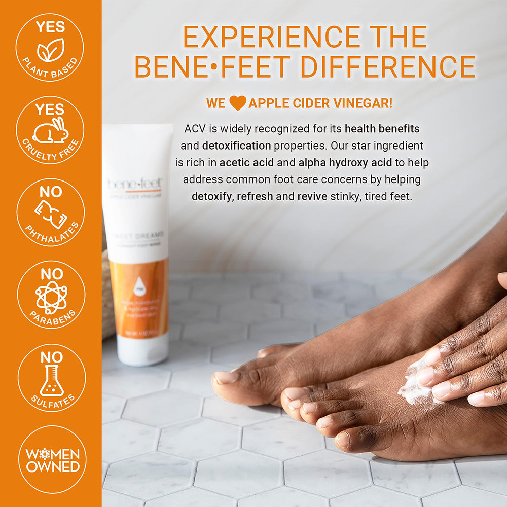 Benefeet ingredient focus on apple cider vinegar emphasizing detox-support benefit