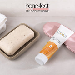 Benefeet used with socks in a nighttime routine showing enhanced absorption benefit