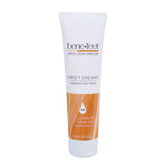 Benefeet jar front view showing product and soothing night cream benefit