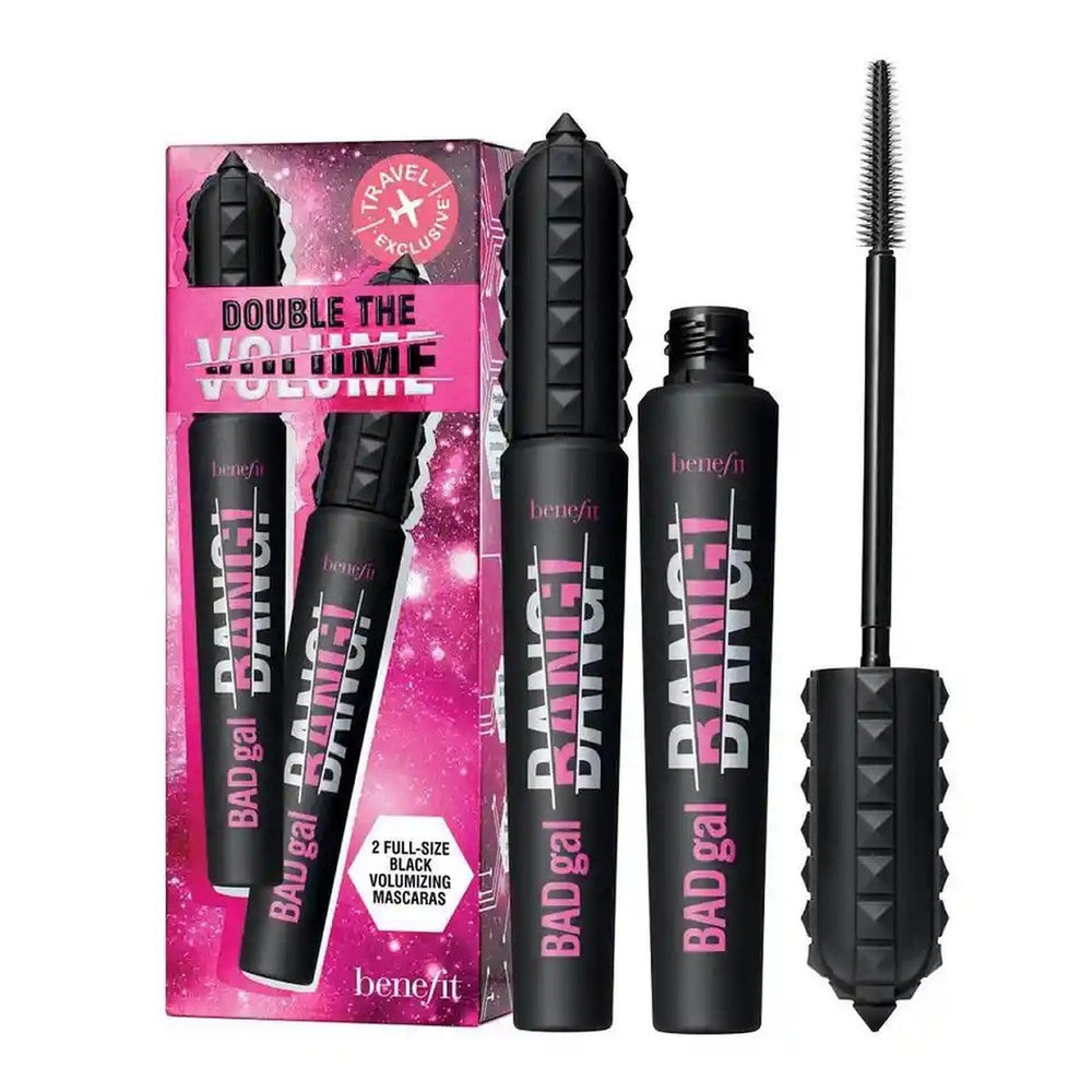 Benefit Badgal Bang front packaging showing deep black mascara and volumizing effect