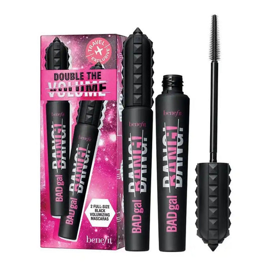Benefit Badgal Bang front packaging showing deep black mascara and volumizing effect