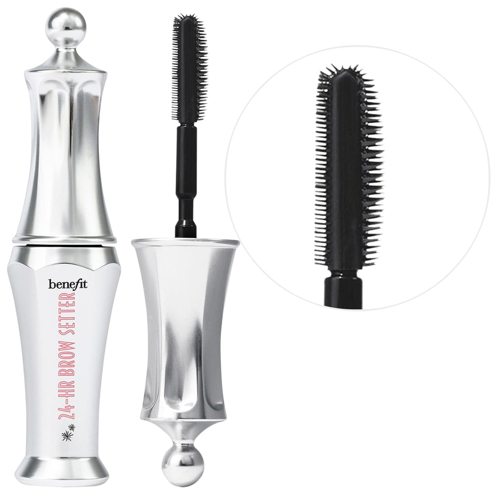 Benefit Brow Setter front packaging showing recyclable hat-box and tube benefit control