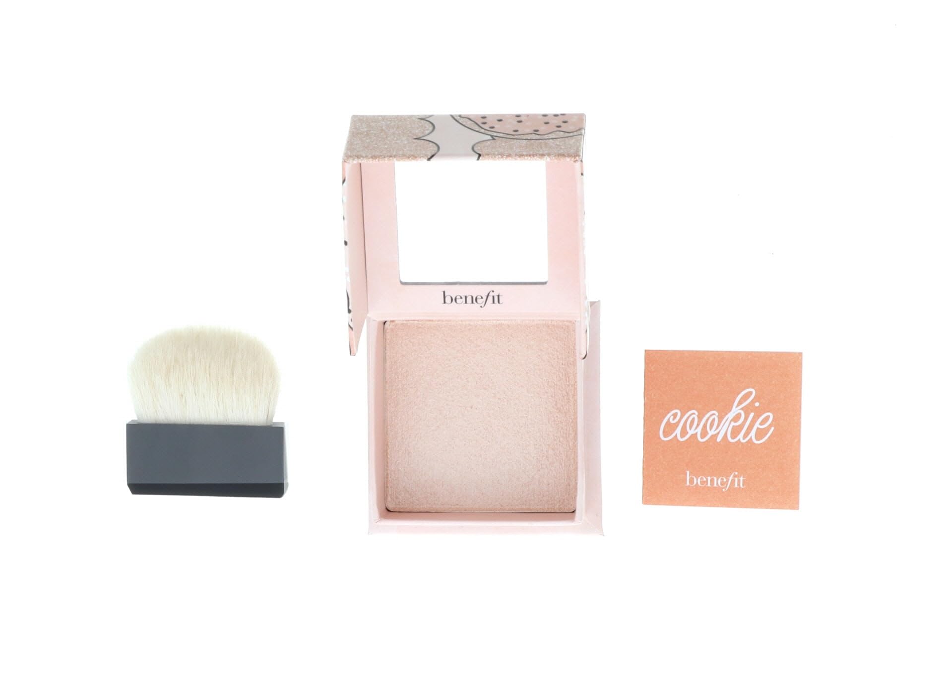 Benefit Cookie Powder texture close-up highlighting silky fine powder and soft-gold shimmer