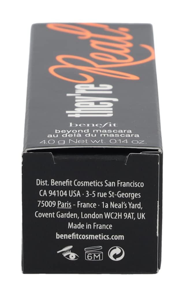 Benefit They're Real! applied on lashes in lifestyle shot for lifted, defined lashes