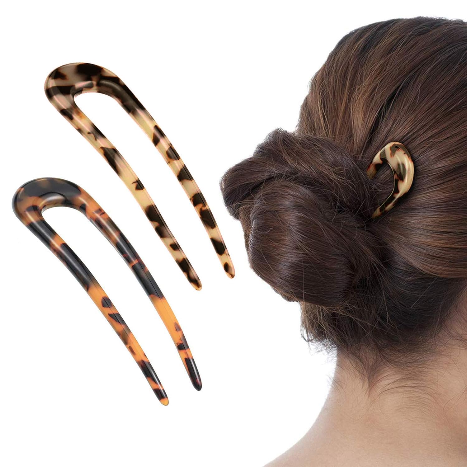 Benefree front view showing both tortoiseshell and white pins and clear benefits