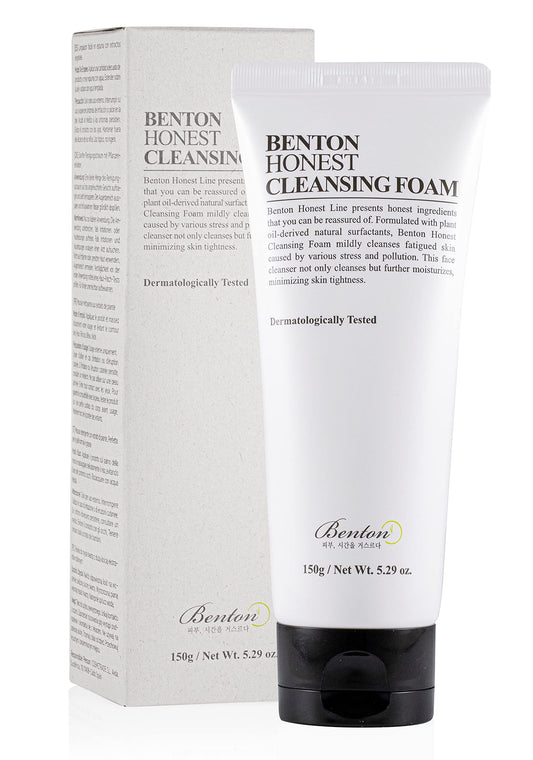 BENTON front tube view showing label and 150g size, clear ingredient benefit