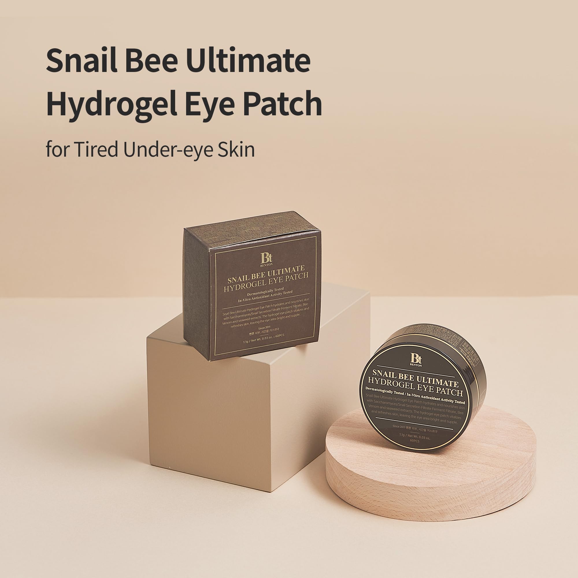 BENTON close-up hydrogel texture highlighting fast absorption