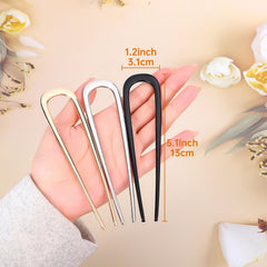 BEoffer pin next to a 5-inch ruler showing exact length for heavy hair support