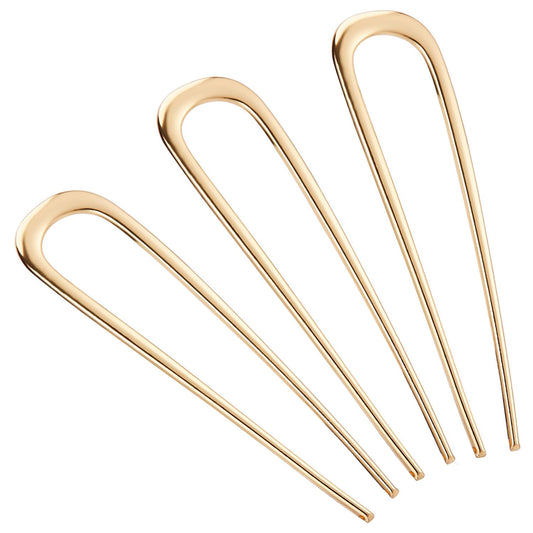 BEoffer gold pins front view showing neat set and elegant finish for polished styling