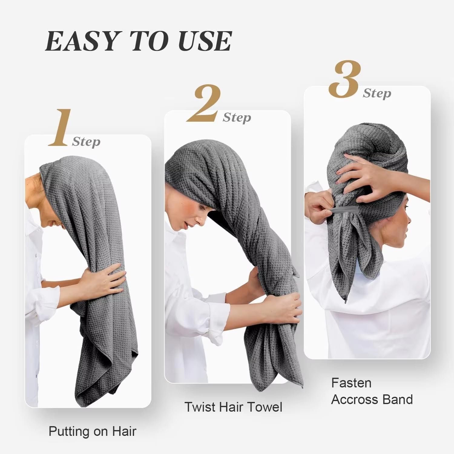BEoffer towels on bathroom vanity styled to show everyday grooming ease