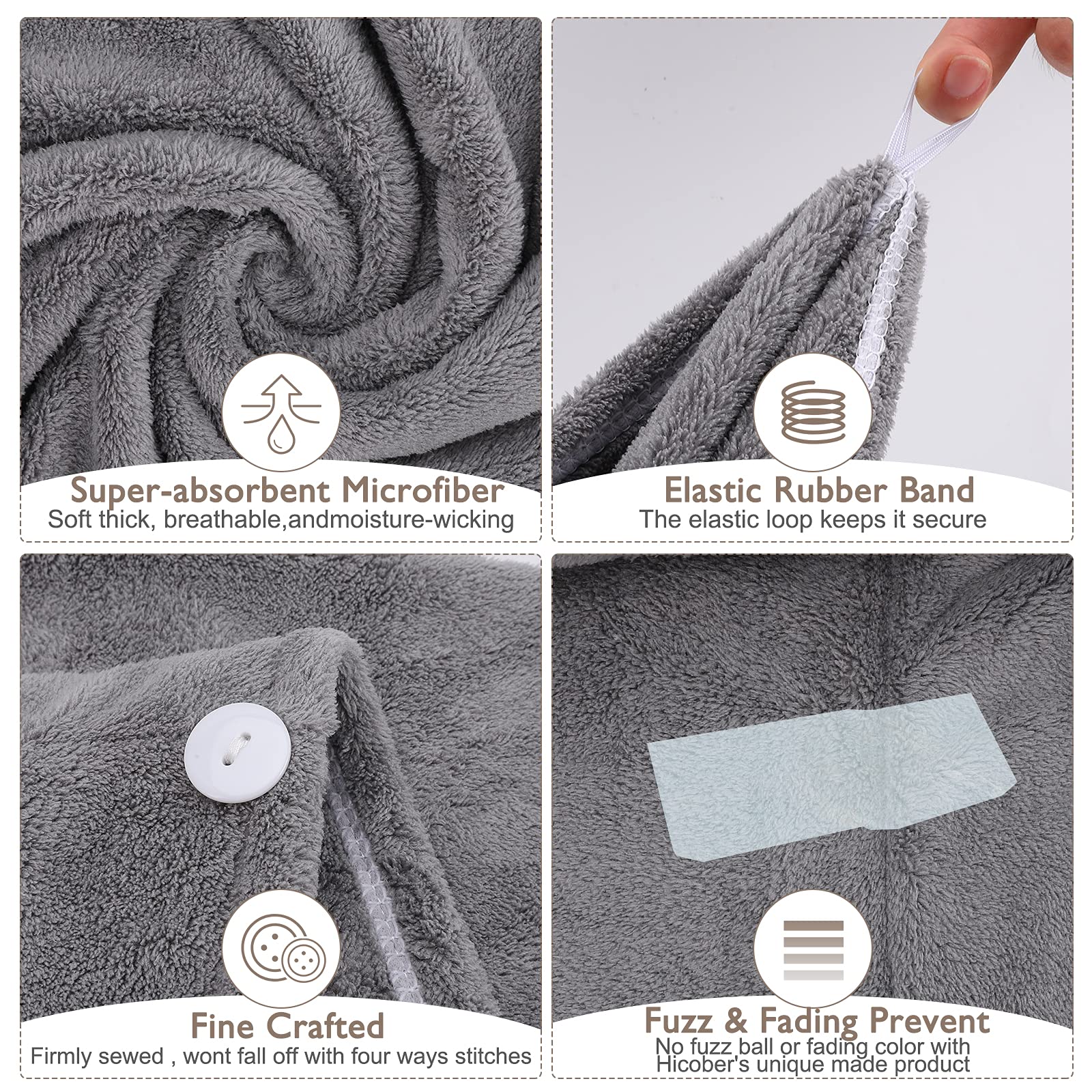 BEoffer microfiber close-up of plush fibers, high absorption for faster drying