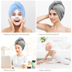 BEoffer towel size comparison with hand, generous dimensions for long hair