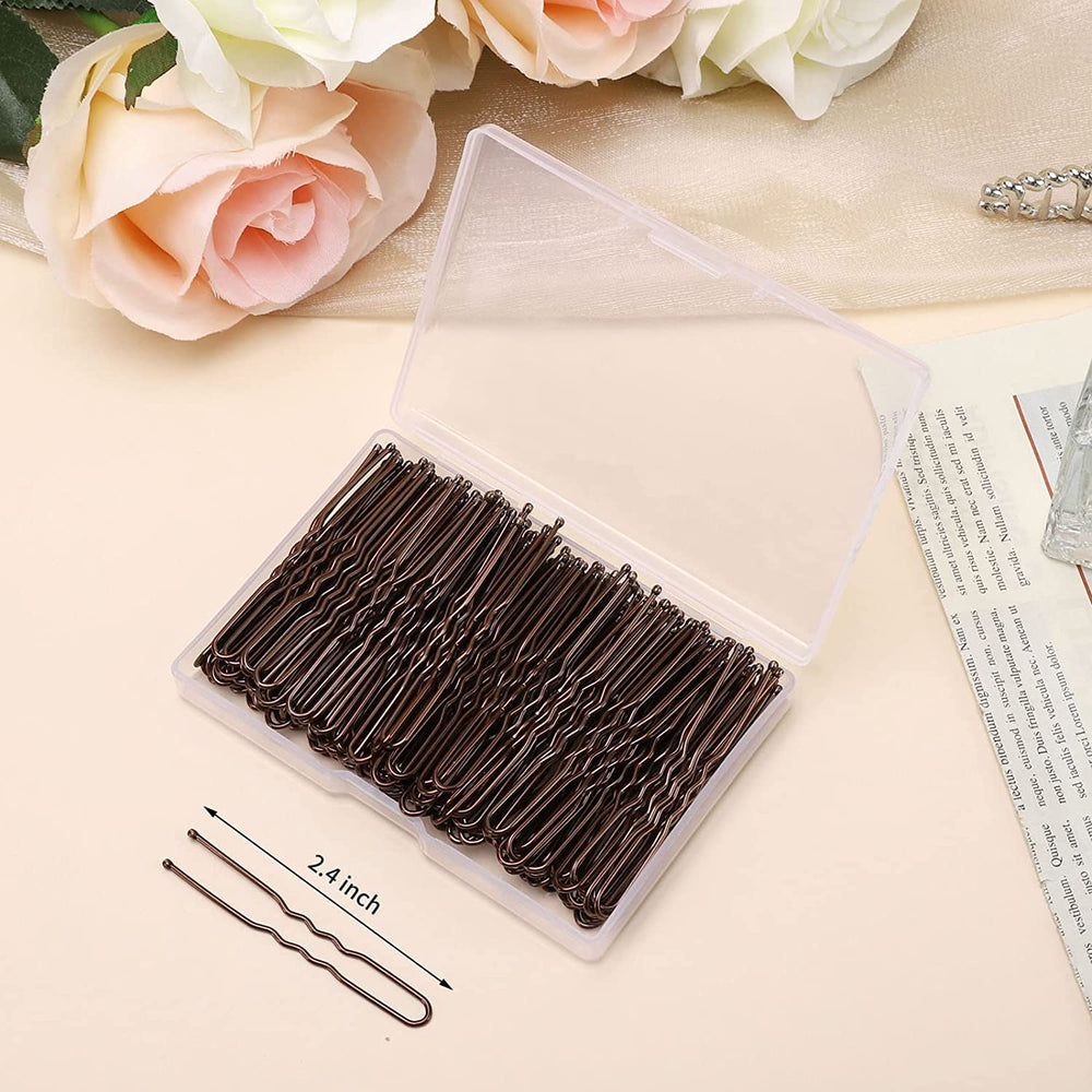 BEoffer close up of rounded tip on U pin showing gentle scalp protection