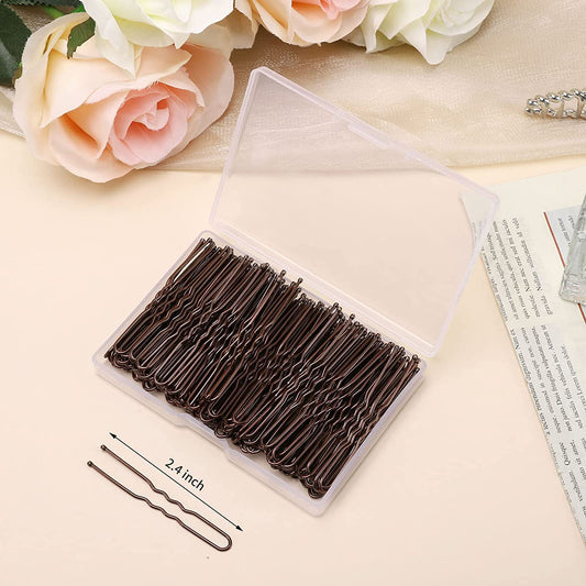 BEoffer close up of rounded tip on U pin showing gentle scalp protection