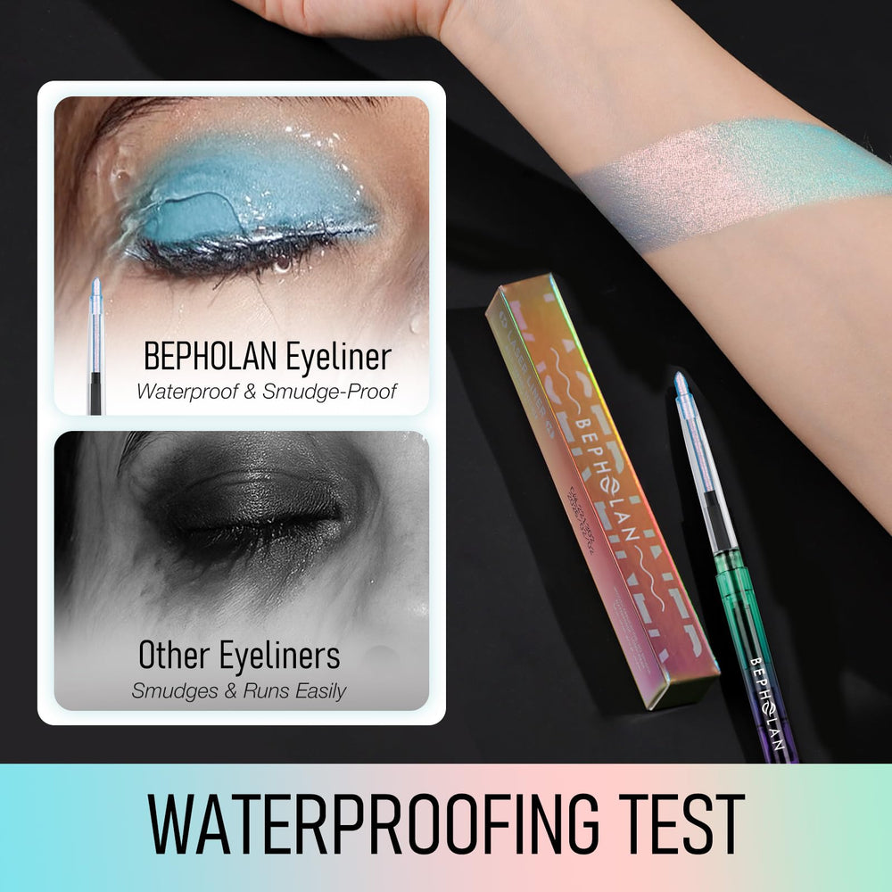 BEPHOLAN eyeliner applied to waterline for vivid, long-lasting definition