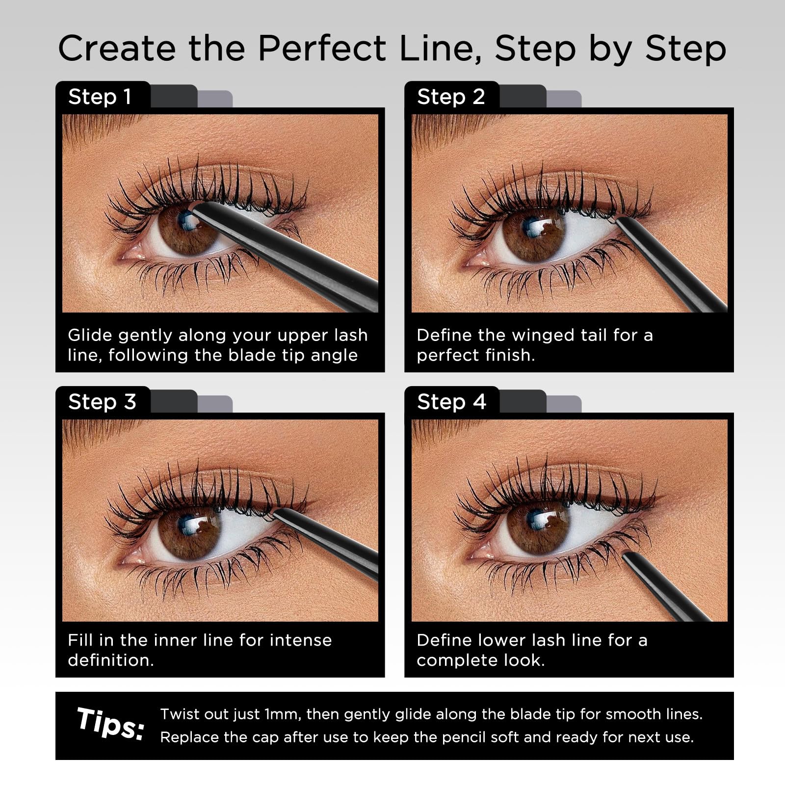 BEPHOLAN brown eyeliner in makeup setting showing natural enhancement for everyday wear