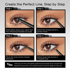 BEPHOLAN brown eyeliner in makeup setting showing natural enhancement for everyday wear