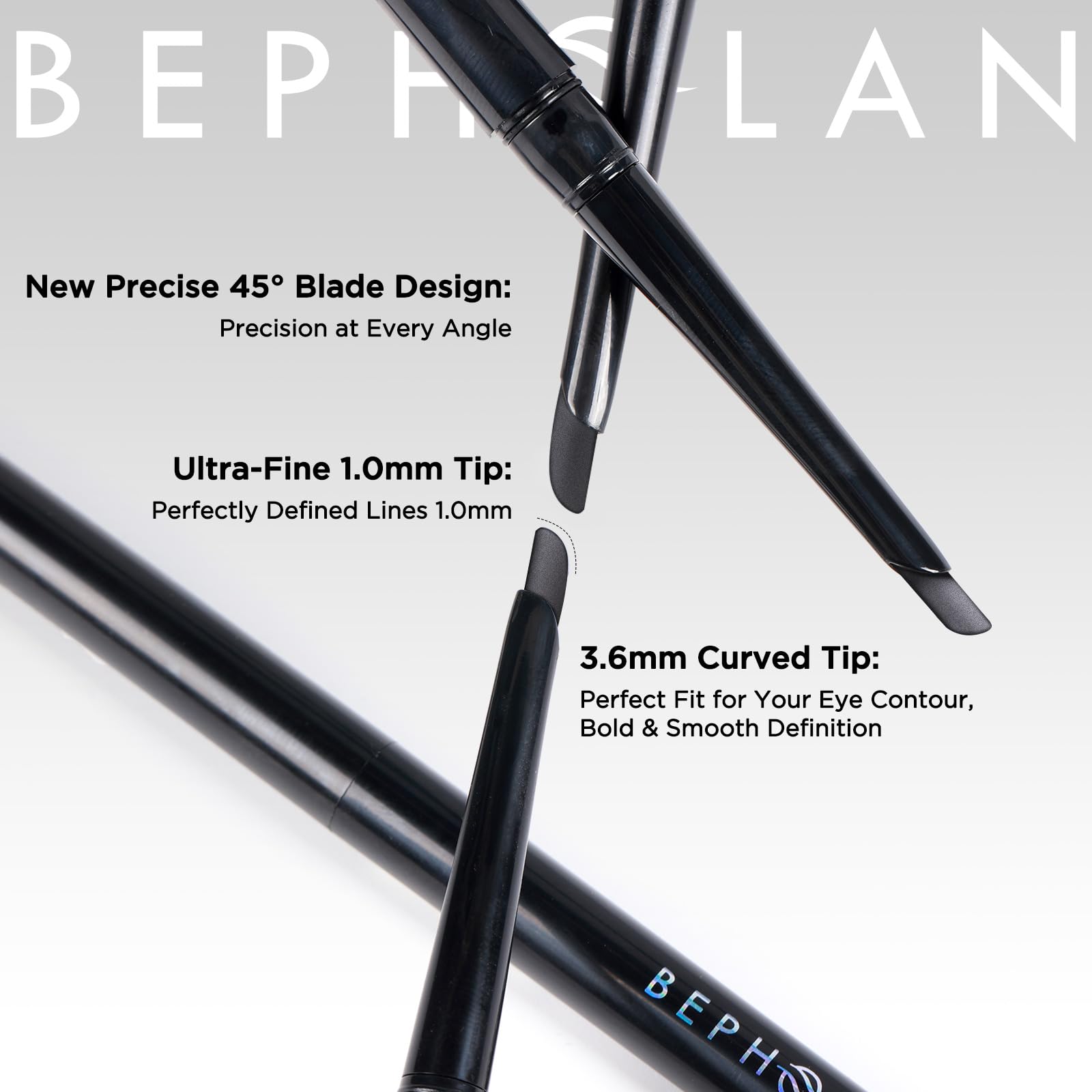 BEPHOLAN D-tip close-up displaying the unique shape for precise lining