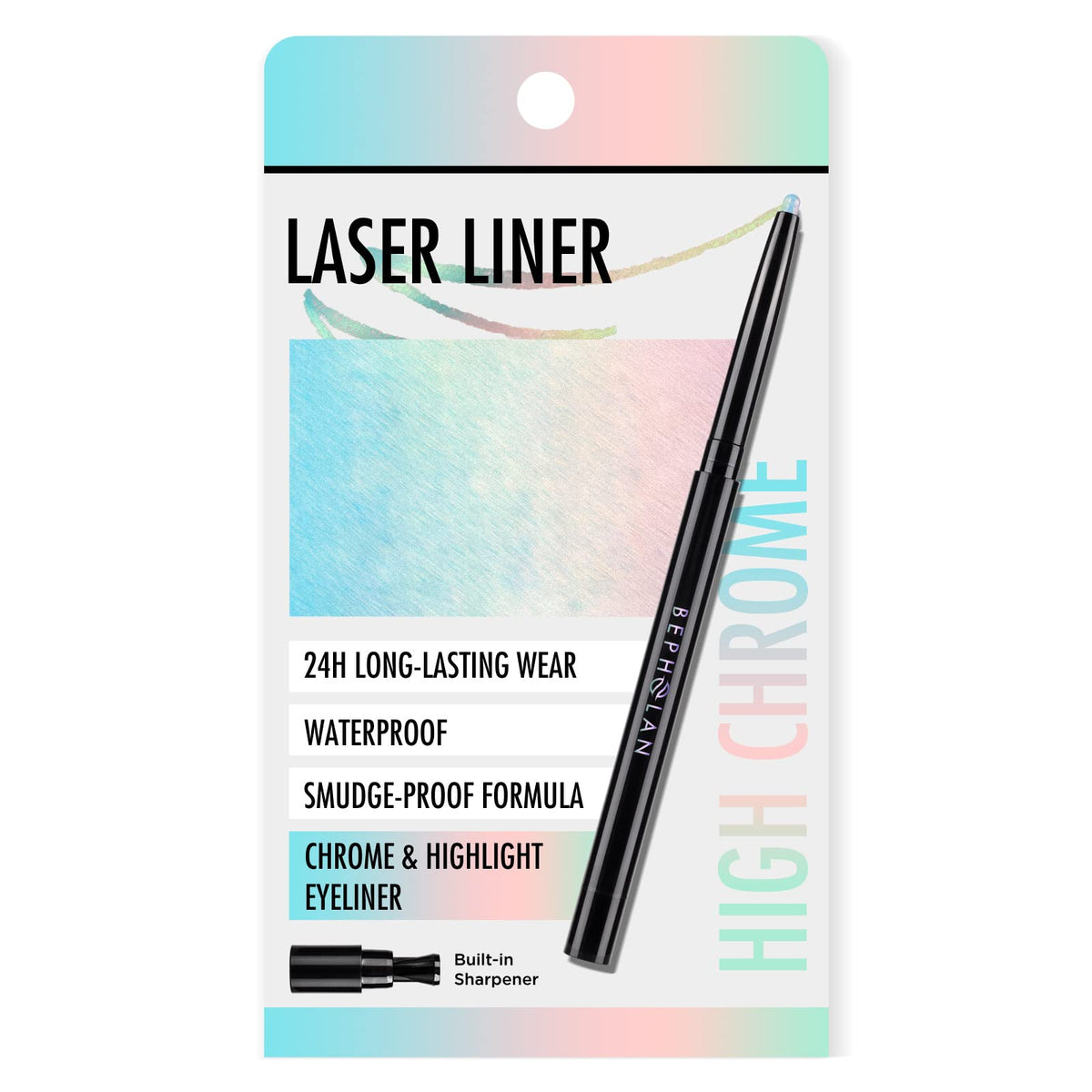 BEPHOLAN front packaging showing dual-color glitter pencil for bold looks