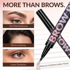 BEPHOLAN model applying brow pen for quick, defined everyday makeup
