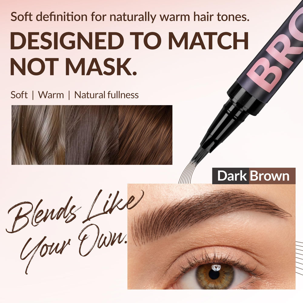 BEPHOLAN swatch strip demonstrating natural hair strokes and buildable color