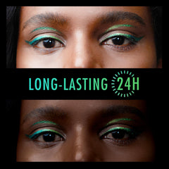 BEPHOLAN lifestyle glam model wearing WILD OASIS, showcases long-lasting shimmer