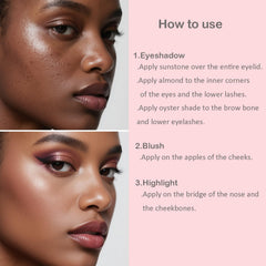 BERALLOYE palette inside a travel bag perfect for on-the-go touch-ups and convenience