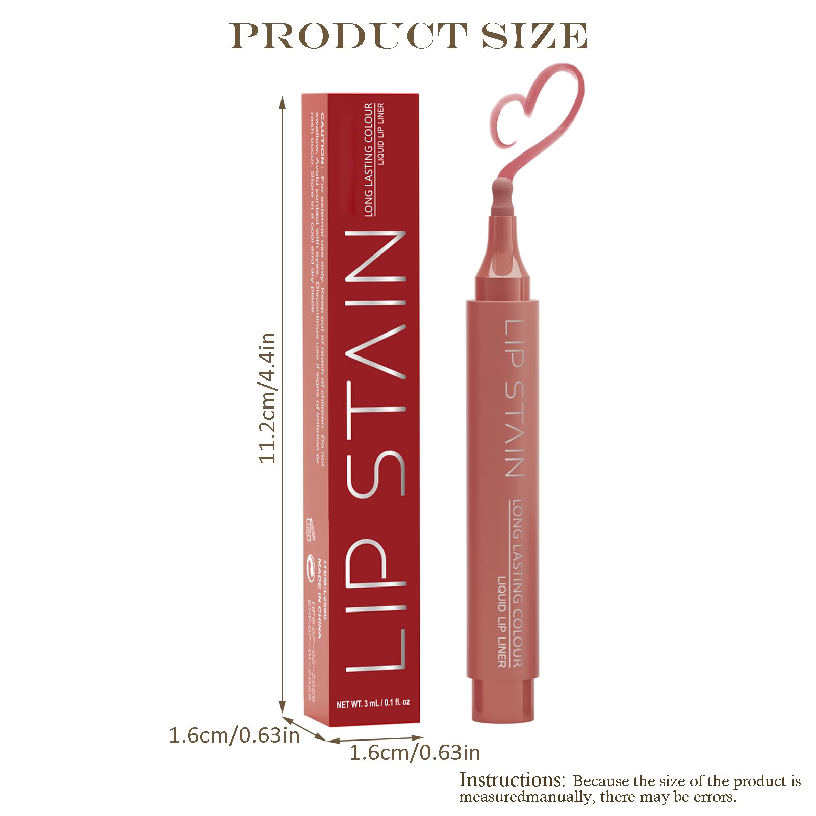 BERALLOYE close-up of felt marker tip for precise liner and stain application benefit