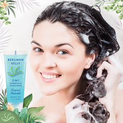 BERGMAN KELLY foam texture on hand showing gentle lather benefit