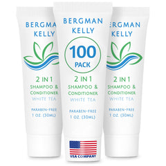 BERGMAN KELLY front packaging showing white tea scent and compact benefit