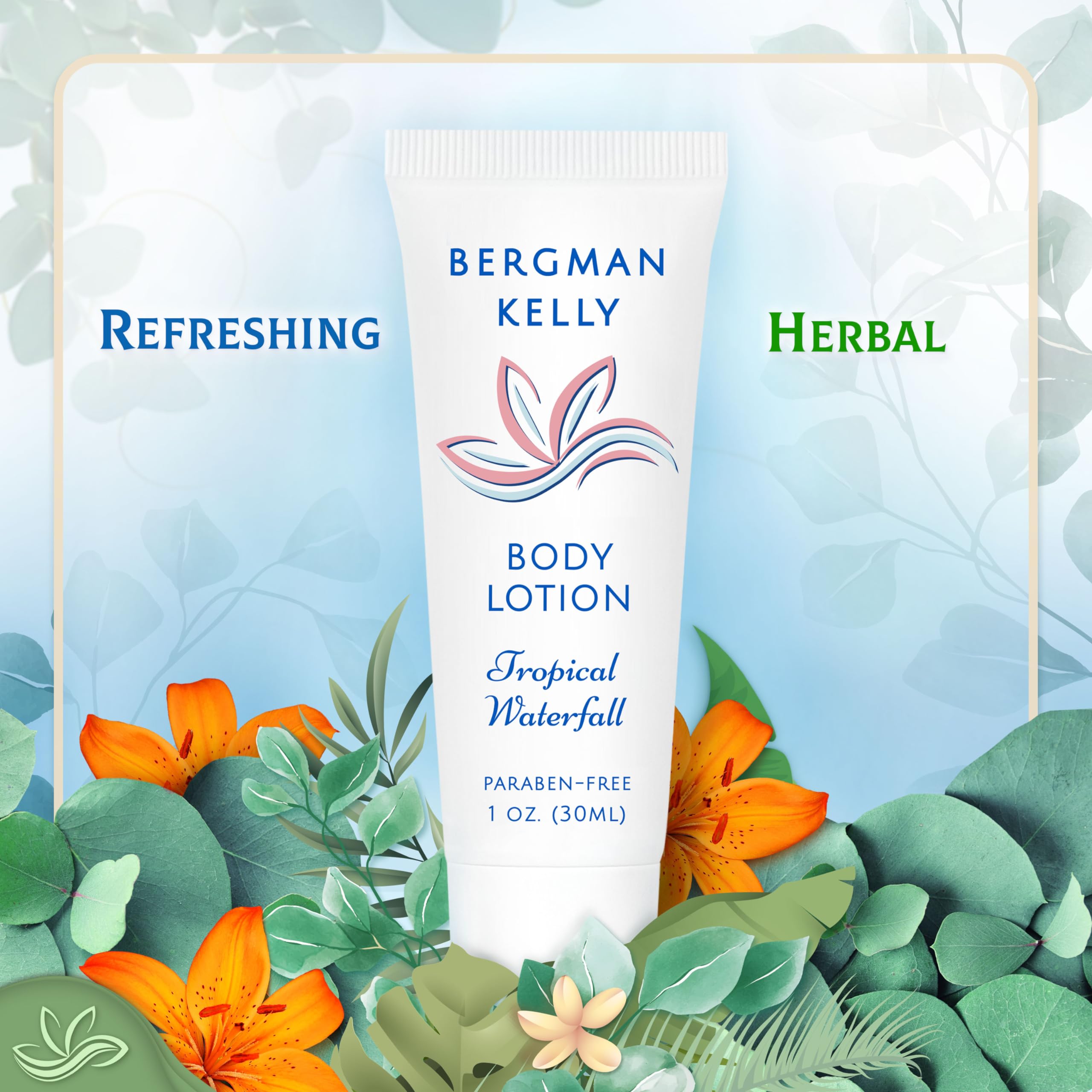 BERGMAN KELLY lotion texture poured to show lightweight moisturizing benefit