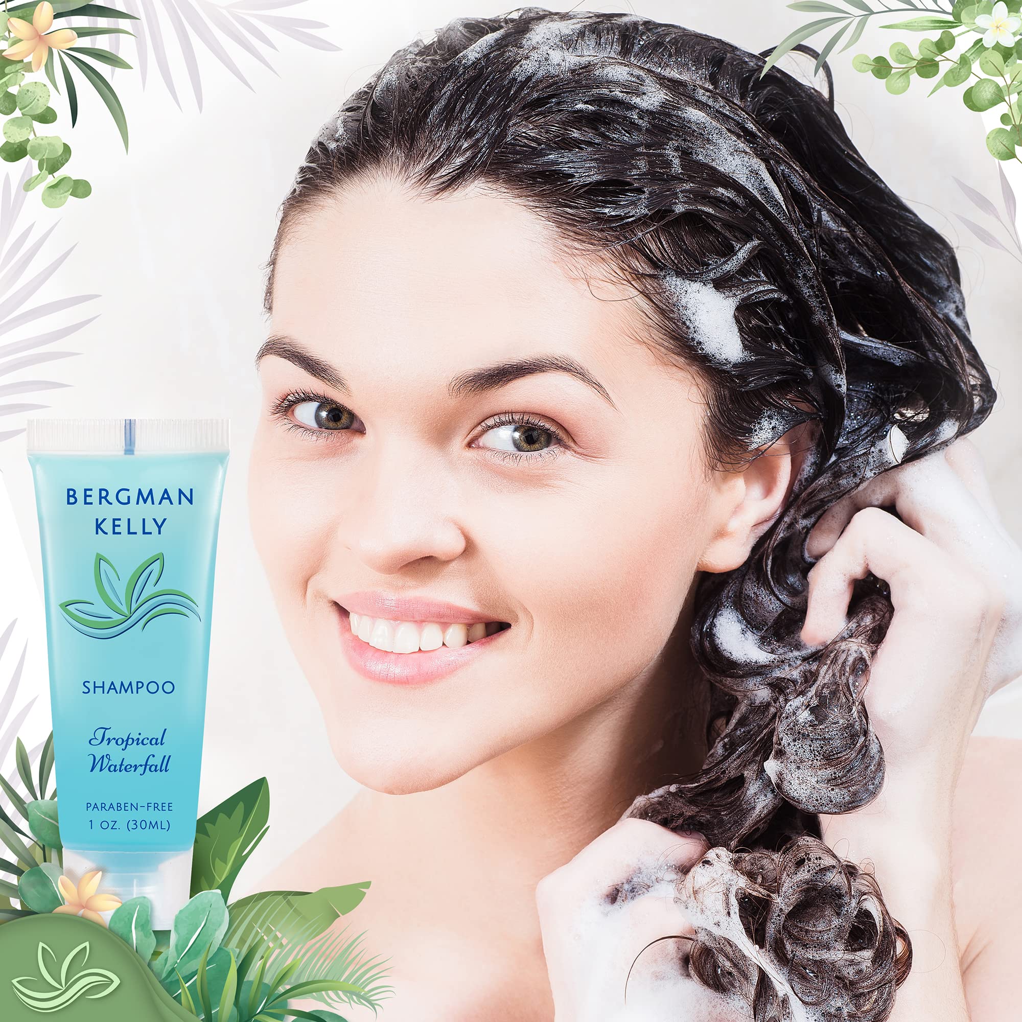 BERGMAN KELLY shampoo lather texture demonstrating cleansing performance