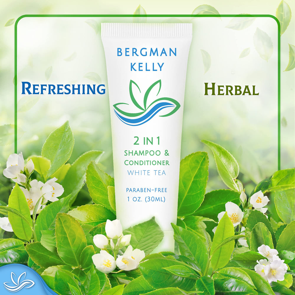BERGMAN KELLY tube held in hand showing travel-friendly size benefit