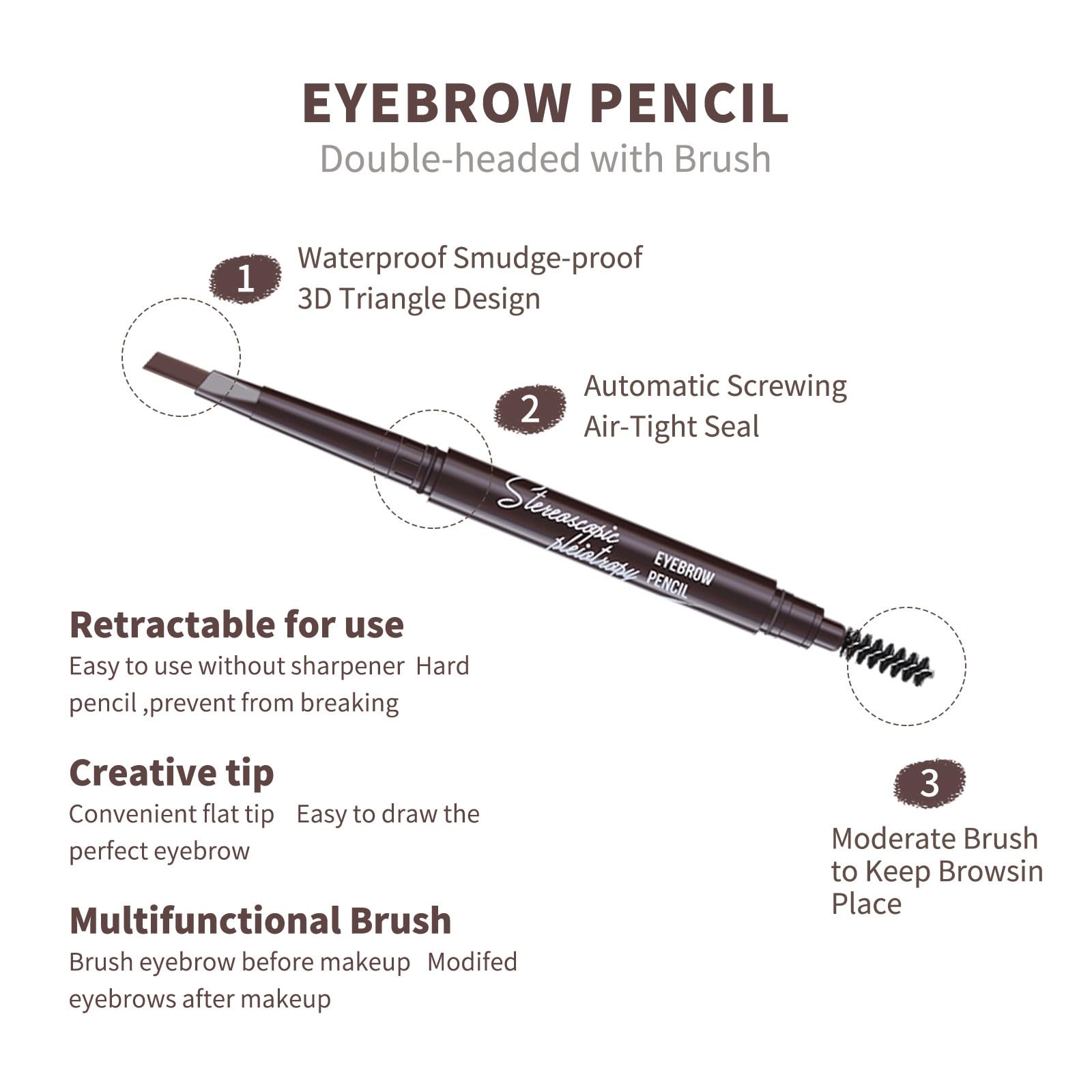 Berinist dual-ended pencil in hand illustrating retractable convenience