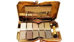 Bernecy palette front view showing compact travel-friendly design and sparkly colors