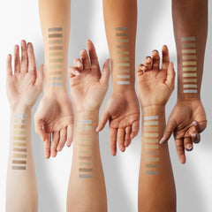 Bernecy fingertip swatch showing smooth application and concentrated shimmer