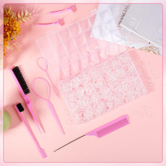 BESARME open organizer box displaying neatly stored elastics for easy access